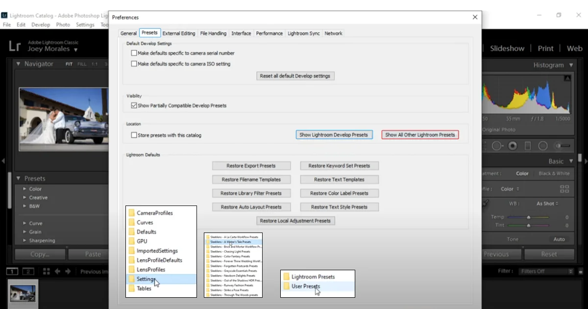 Installing Presets in Lightroom Classic (Desktop)