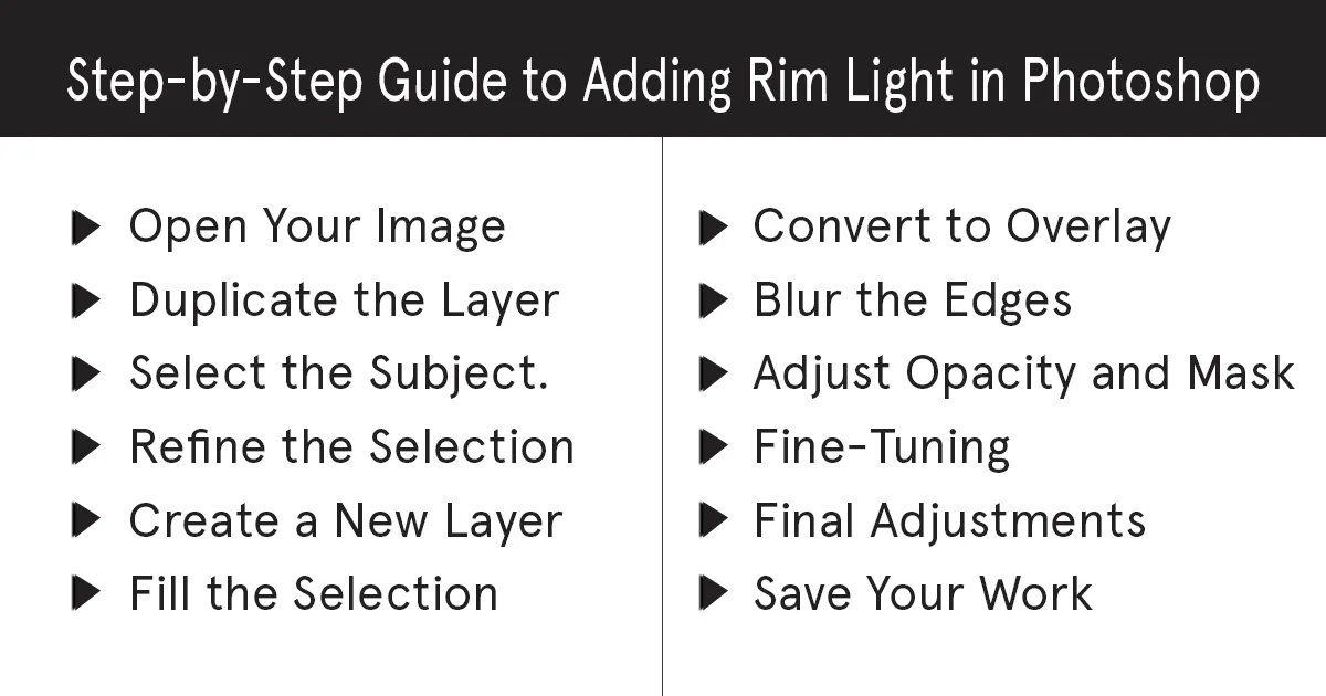 Step-by-Step Guide to Adding Rim Light in Photoshop